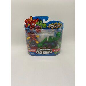 2007 Hasbro Marvel Super Hero Squad Spider-Woman & Hulk Figurine Toy Set